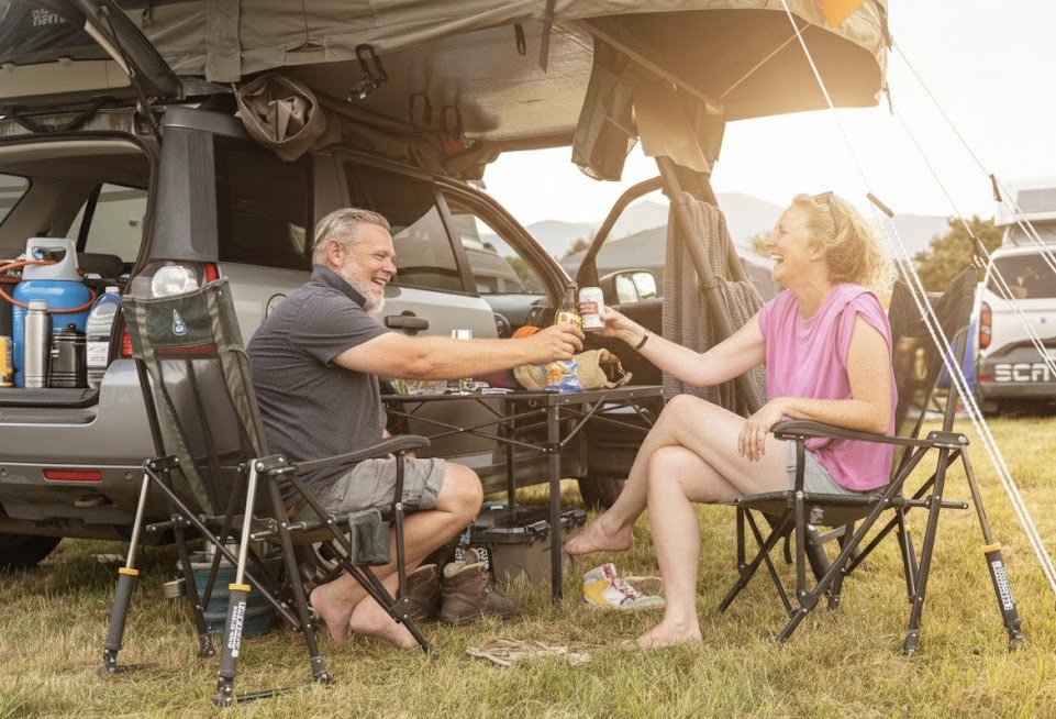 Gäste am Schitterhof Camping WEISS Spielberg – entspannte Atmosphäre beim MotoGP Wochenende